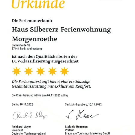 Lägenhet Morgenroethe 5 Sterne Sankt Andreasberg