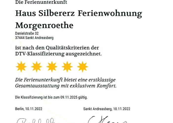 Daire Morgenroethe 5 Sterne Sankt Andreasberg